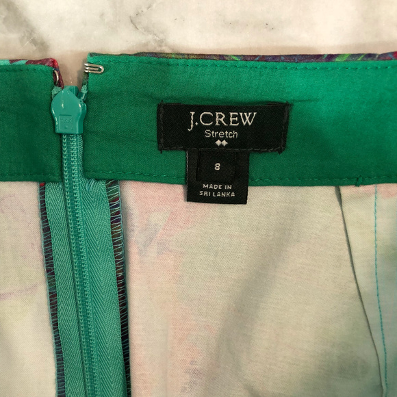 J. Crew Printed Cotton Sateen Mini Skirt - Picture 4 of 8